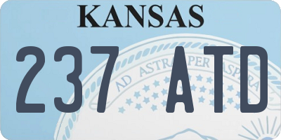 KS license plate 237ATD
