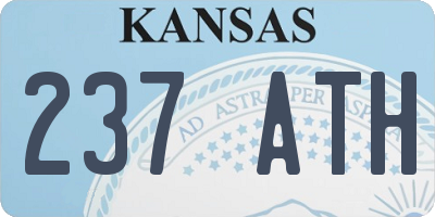 KS license plate 237ATH