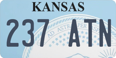 KS license plate 237ATN