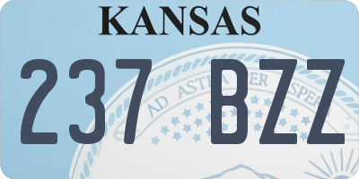 KS license plate 237BZZ