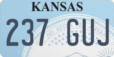 KS license plate 237GUJ