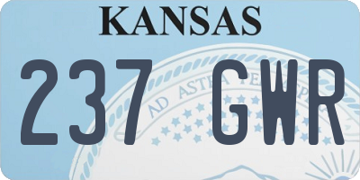 KS license plate 237GWR