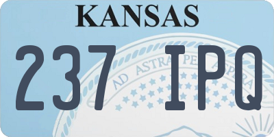 KS license plate 237IPQ