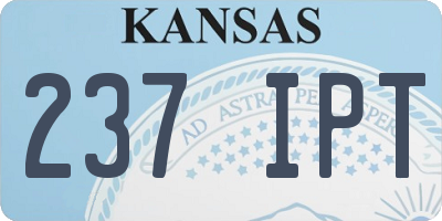 KS license plate 237IPT