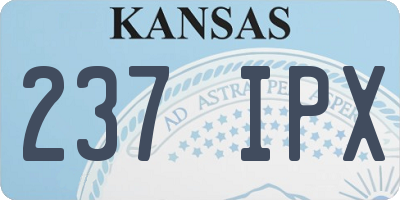 KS license plate 237IPX