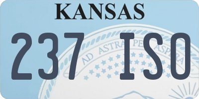KS license plate 237ISO