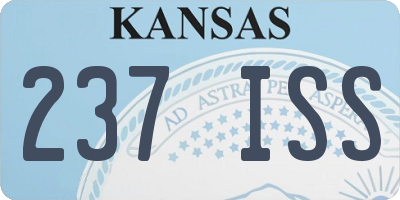 KS license plate 237ISS