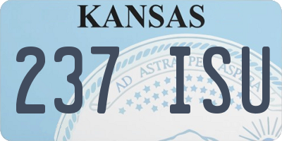 KS license plate 237ISU