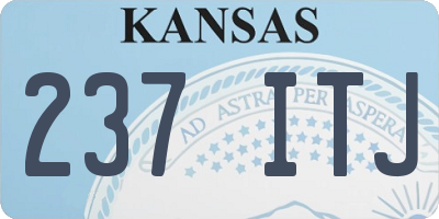 KS license plate 237ITJ