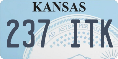 KS license plate 237ITK