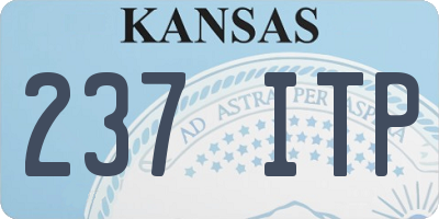 KS license plate 237ITP