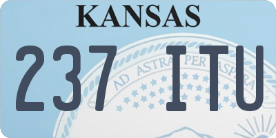 KS license plate 237ITU