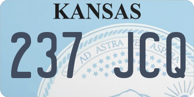 KS license plate 237JCQ
