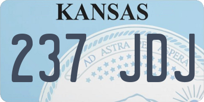 KS license plate 237JDJ