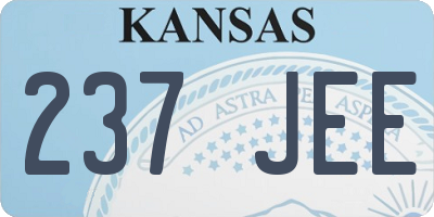 KS license plate 237JEE