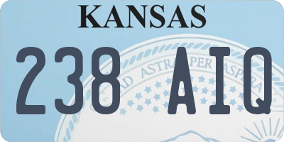 KS license plate 238AIQ