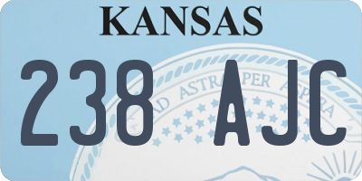 KS license plate 238AJC