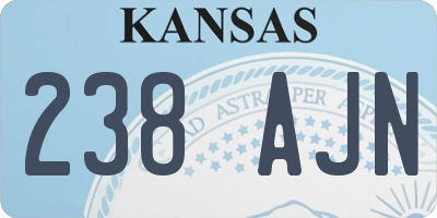 KS license plate 238AJN