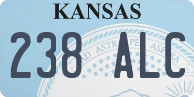 KS license plate 238ALC