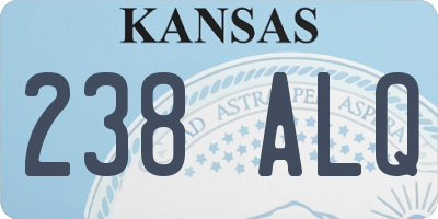 KS license plate 238ALQ