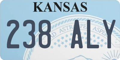 KS license plate 238ALY