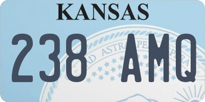 KS license plate 238AMQ