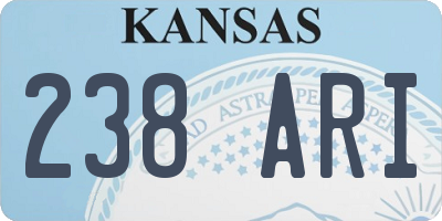 KS license plate 238ARI