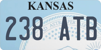 KS license plate 238ATB
