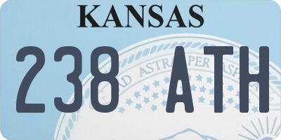KS license plate 238ATH