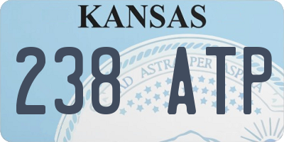 KS license plate 238ATP