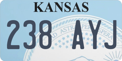 KS license plate 238AYJ