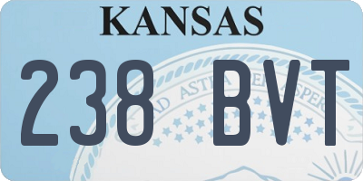 KS license plate 238BVT