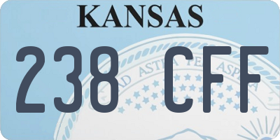 KS license plate 238CFF