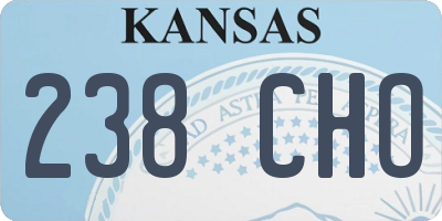 KS license plate 238CHO