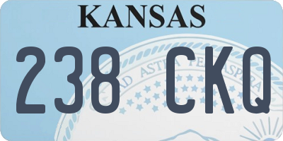 KS license plate 238CKQ