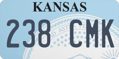 KS license plate 238CMK