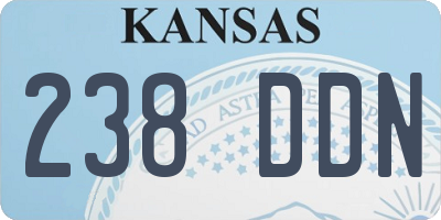 KS license plate 238DDN