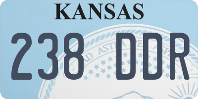 KS license plate 238DDR