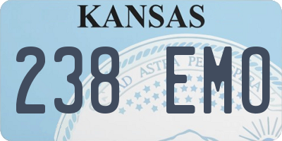 KS license plate 238EMO