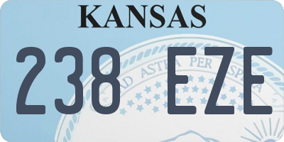 KS license plate 238EZE