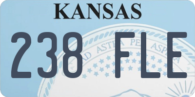 KS license plate 238FLE