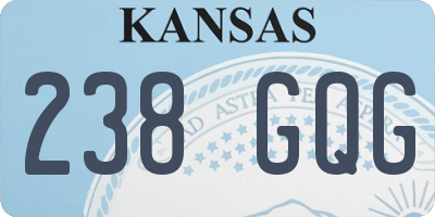 KS license plate 238GQG