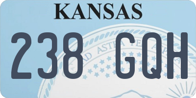 KS license plate 238GQH