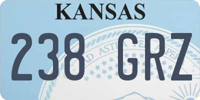 KS license plate 238GRZ