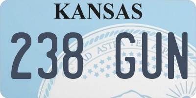 KS license plate 238GUN