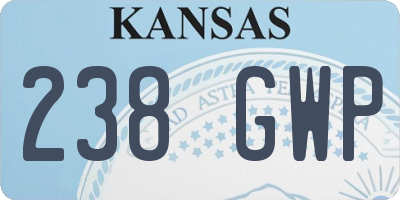 KS license plate 238GWP