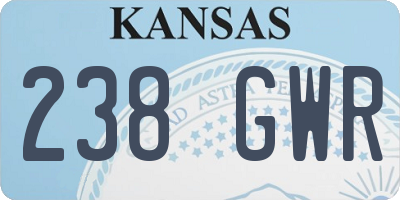 KS license plate 238GWR
