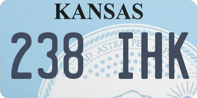 KS license plate 238IHK