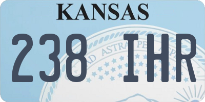 KS license plate 238IHR