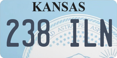 KS license plate 238ILN